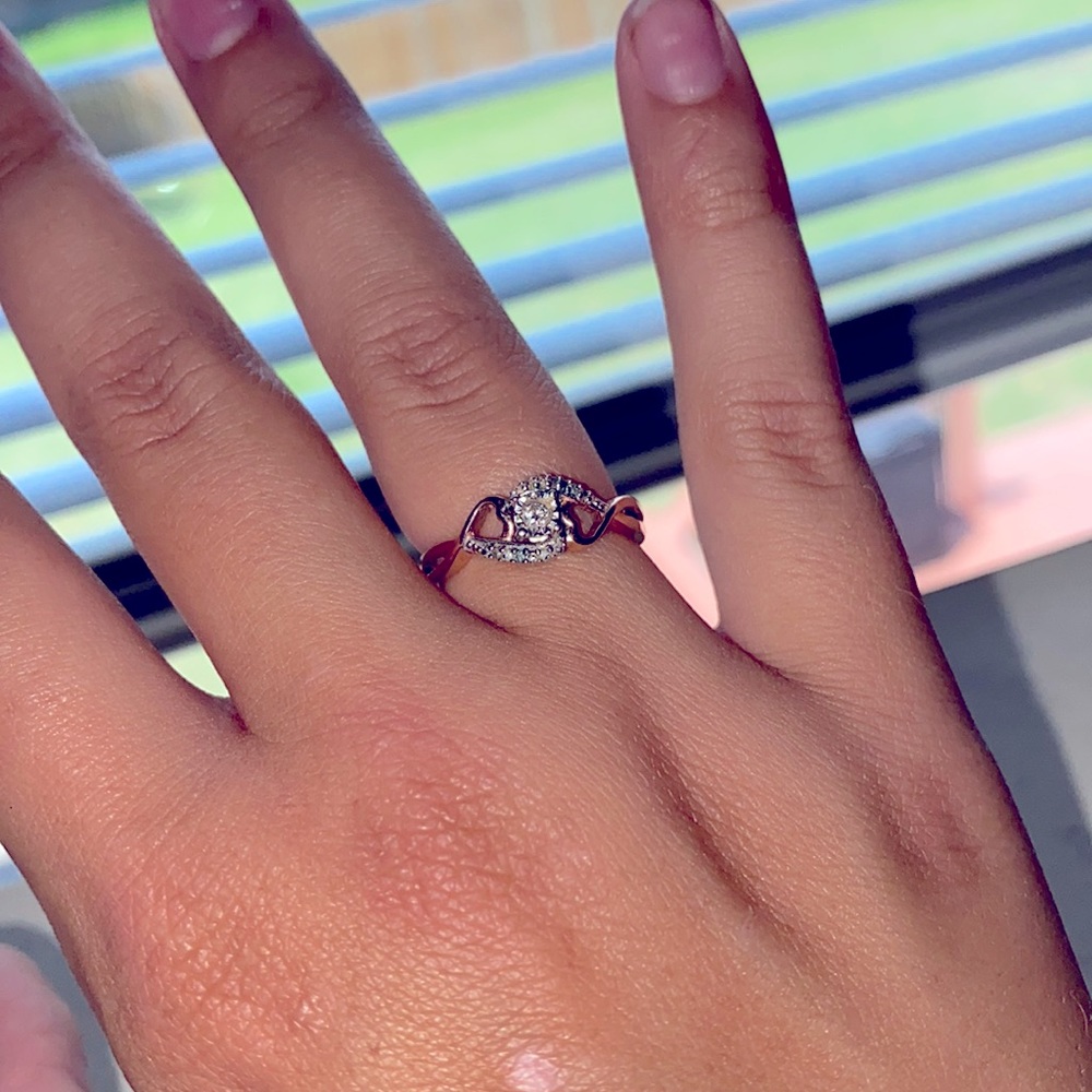 Rose Gold 10k promise ring